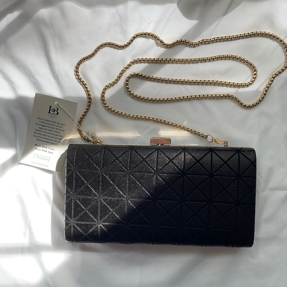 LaBante London Vegan black clutch/handbag